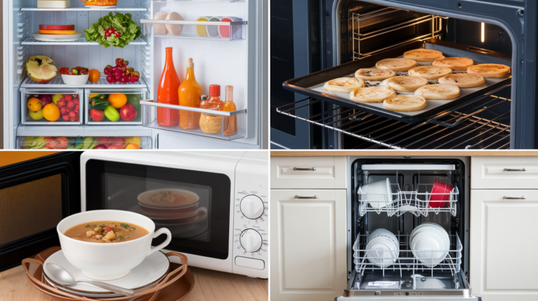 types of kitchen appliances