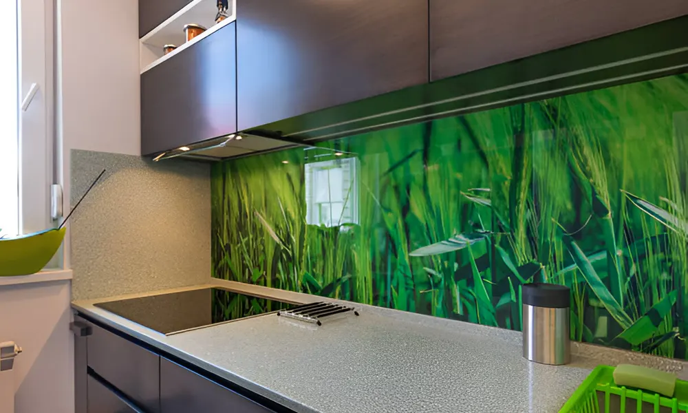 kitchen wall glass