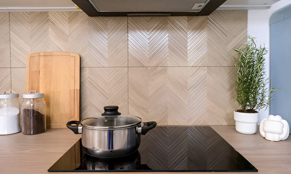 kitchen wall wood paneling