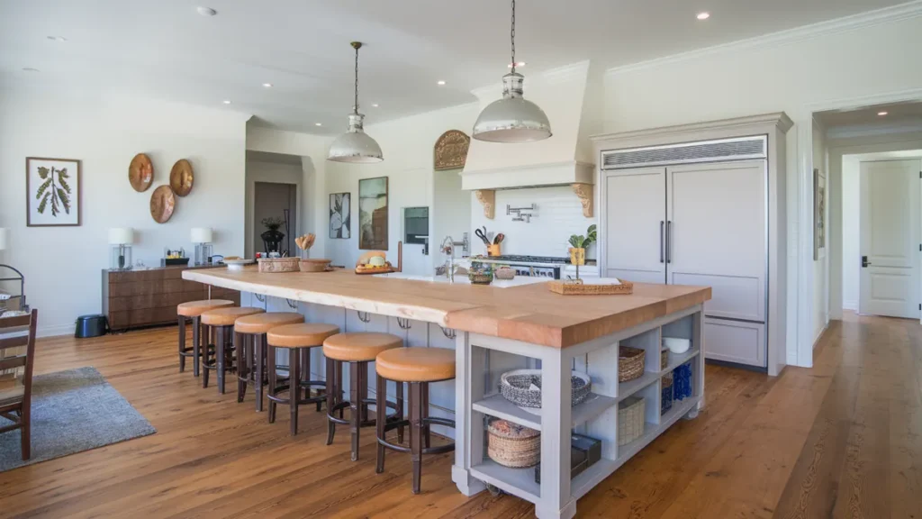 spacious kitchen stylish island
